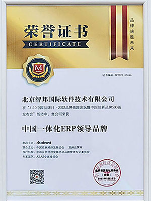 中國一體化ERP領導品牌